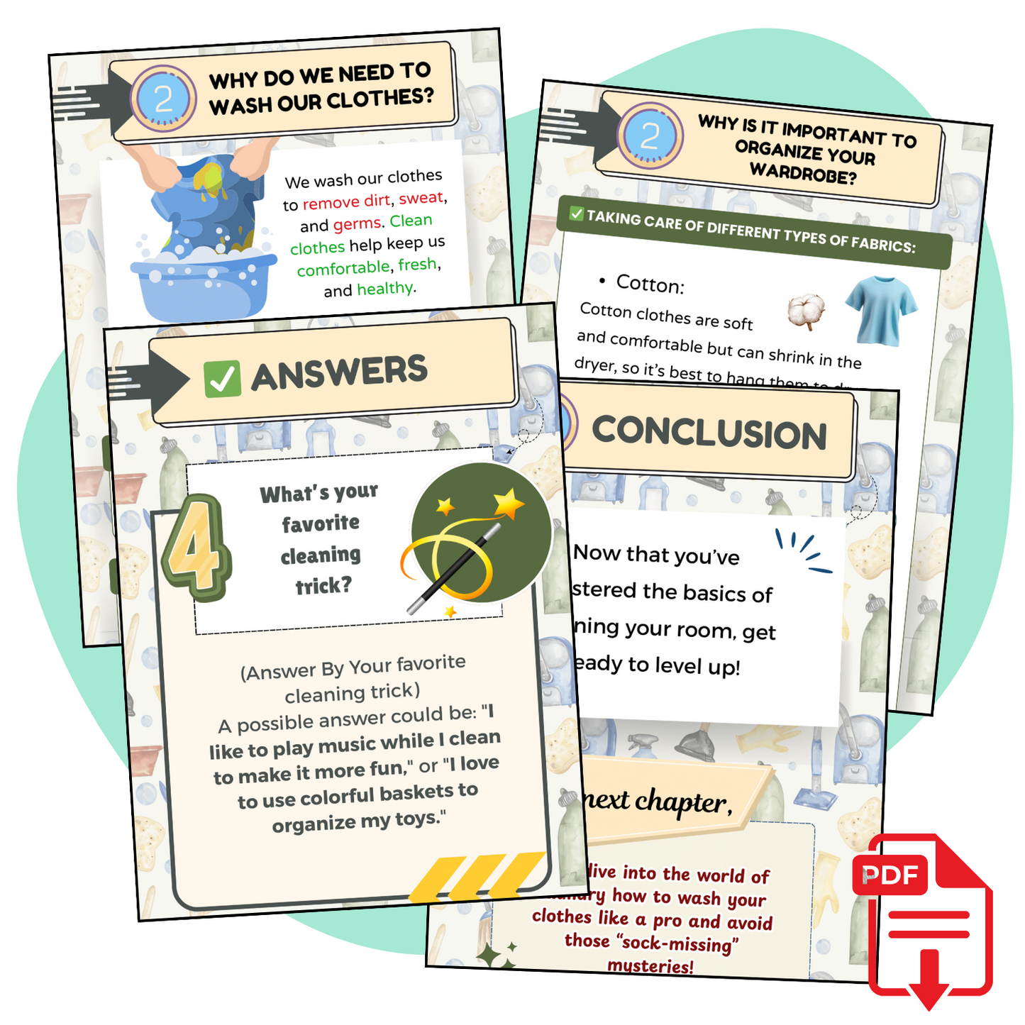 Cleaning and Laundry Skills: Clean Your Space and Master Laundry in Minutes - My Brighter Minds