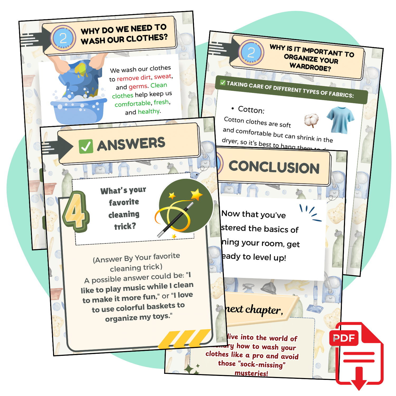 Cleaning and Laundry Skills: Clean Your Space and Master Laundry in Minutes - My Brighter Minds